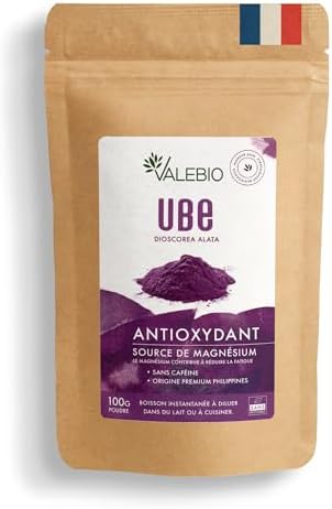 Valebio® Poudre d’Ube 100 g – 100% igname violette (Dioscorea ala...