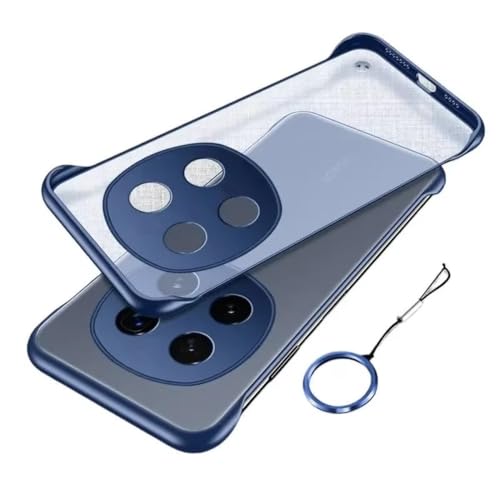 Image of REALCASE Model Back Cover Case | Stylish Frameless Matte Hard Back Skin | Soft TPU Shock Proof Bumper Back Cover Case for Model 5G (Blue, Honor X9C 5G)