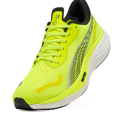 PUMA Baskets Velocity Nitro 3 pour homme, Jaune/noir, 41.5 EU