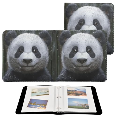 Álbum de Fotos Autoadhesivo DIY Scrapbook Álbum Smiling Panda Encuadernador de 3 Anillos Libro de Fotos 40 Páginas 8x10 para Memorias miniatura 2