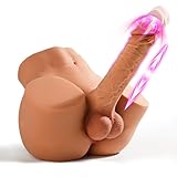 Male Sex Doll with Vibrating Dildo - EINSEO Gay Sex Dolls 7inches Anal Dildo Torso for Female Masturbation, Tight Anal Butt Gay Adult Sex Toys, Unisex Masturbator Sex Doll for Women Men Couple 10.5LB