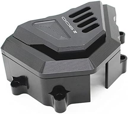 Accessories CNC Aluminum Motorcycle Front Sprocket Cover Chain Guard Crash Protector Slider for Kawasaki Z900 2017 1819 - (Color: Black)