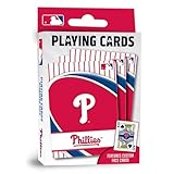 MasterPieces Officially Licensed MLB Philadelphia Phillies Playing Cards - 54 Card Deck for Adults