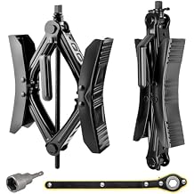 Camper Wheel Chock Stabilizer 2 Sets, Heavy Duty X - Shaped Tire Lock, Adjustable RV Trailer Stabilizer, Anti - Move Wheel Chocks for Travel Trailers & Campers, Fits 3.5 to 12