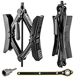 Awzhmy Camper Wheel Chock Stabilizer 2 Sets, Heavy Duty X - Shaped Tire Lock, Adjustable RV Trailer Stabilizer, Anti - Move Wheel Chocks for Travel Trailers & Campers, Fits 3.5” to 12”