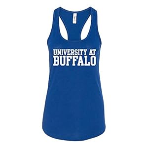 LT01 – University at Buffalo Bulls Basic Block Womens Racerback Tank – Medium – Royal