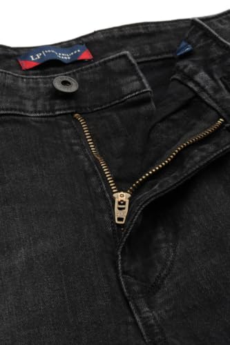 Image of Louis Philippe Men's Slim Fit Stretch Fabric for Comfort Premium Wash Aesthetic Authentic Twill and Durable Jeans