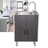 Installazione semplice: il set lavello da cucina con mobiletto include tutti gli strumenti necessari per l'installazione. È semplice e comodo da installare, stabile e adattabile a diverse superfici. Ideale per creare una mini cucina per bambini o per avere uno spazio separato per le proprie esigenze culinarie. Perfetto per migliorare l'organizzazione e la funzionalità della casa.