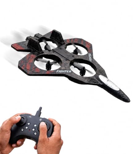 Image of Arrostar RC Fighter Jet Drone, Remote Control Aircraft, Indoor and Outdoor Flying Toy