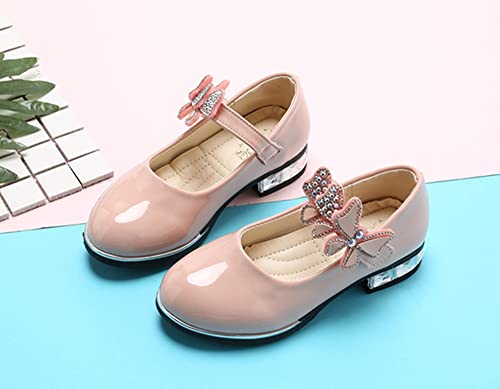 MATERUIEYES Children Breathable Pu Shoes Students Perform Single Shoes3