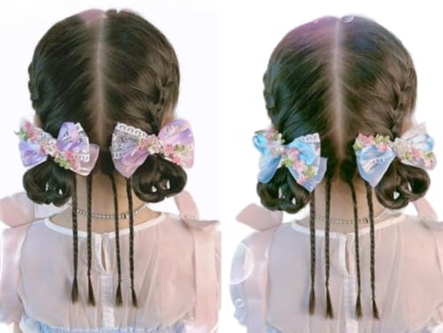 12 Pinzas para cabello de mariposa para niñas miniatura 2