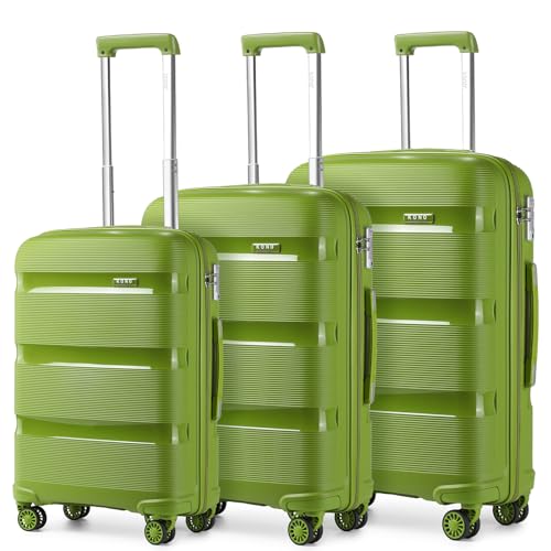 KONO Koffer Set 3 Teilig Hartschale Reisekoffer...