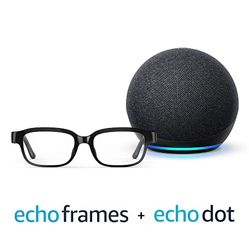 All-new Echo Frames (2nd Gen) Classic Black + Echo Dot (4th Gen) Charcoal