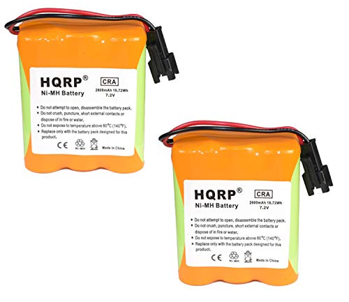 HQRP 2-Pack 2600mAh Ni-MH Battery for Tivoli PAL iPAL MA-1 MA-2 MA-3