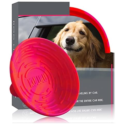 Kululu Portable Dog Lick Bowl, Dog Lick Mat for Anxiety, Dog Lick Pad to Help Calm Dog, Calming Aid for Dogs, Dog Car Anxiety Relief Dog Washing Distraction Device (Tropical) Cover