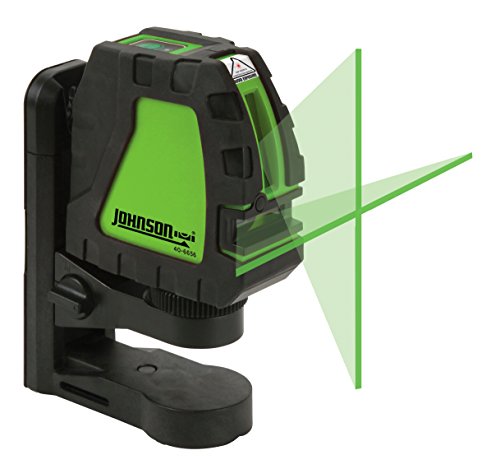 Johnson Level & Tool 40-6656 Self-Leveling Cross-Line Laser With Greenbrite Technology, Green, 1 Laser #TOP1