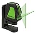 Johnson Level & Tool 40-6656 Self-Leveling Cross-Line Laser with GreenBrite Technology, Green, 1 Laser