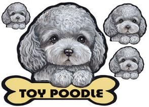 Amazon Co Jp 犬ステッカー トイプードル106 シルバー シール おもちゃ