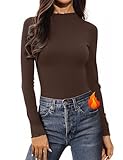 Capa Base Versátil: Camiseta interior térmica mujer manga larga combina jeans faldas leggings pantalones, debajo cárdigan blazer chaqueta abrigo crea look elegante cálido, sola con botas accesorios estilo moda invierno, top térmico mujer imprescindible.