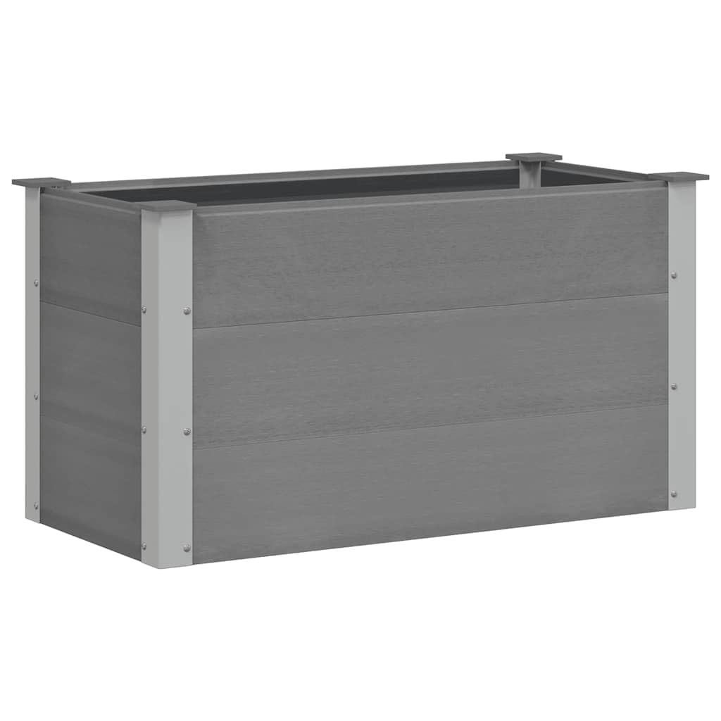 vidaXL Arriate de WPC Gris 100x50x54 cm