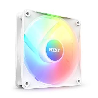 NZXT F120 RGB Core 120mm Hub-Mounted RGB Single Pack Case Fan - White - RF-C12SF-W1