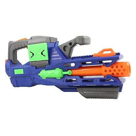 Dart Zone Destructor - Vollautomatischer Rapid-Load Blaster – Schnellladesystem ohne Magazine - Hohe Feuerrate - Inkl. 30 Original Darts - Robustes PVC - Blau