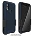 Wireless ProTech Case Compatible with Kyocera DuraSport Phone Model C6930. Heavy Duty Rotating Belt Clip Holster and Rugged Flexible TPU Case Combo (Navy Blue)