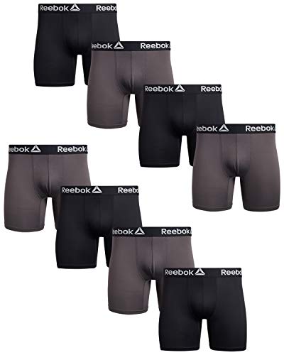 Reebok Men's Performance Boxer Briefs with Comfort Pouch (8 Pack)