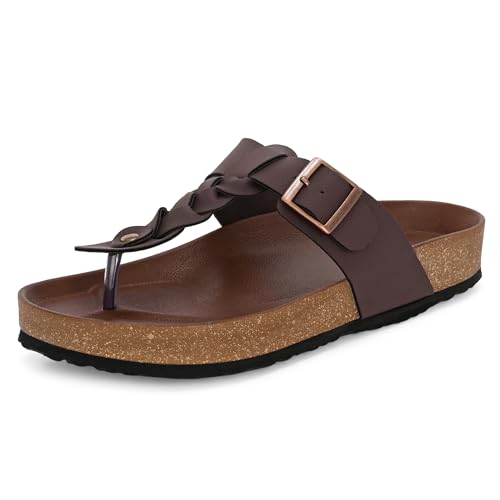 Image of Centrino Men's Berkin-Style Slip-On Sandals | Open Toe Design | Soft PU Footbed | Lightweight & Comfortable | Arch Support | On-Grip Sole | Casual Outdoor Wear (6867)
