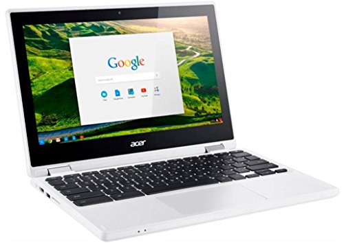 Image of acer R 11 Convertible 2-in-1 11.6 inch Touchscreen Chromebook-Intel Celeron N3150, 4GB DDR3L, 32GB eMMC Flash Memory, Chrome-White
