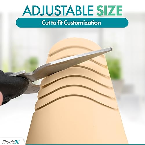Image of Shoolex ToeLuxe Amputee Toe Filler - Patented Design, Soft PU Foam Partial Foot Amputation Insert, Customizable Reusable Prosthetic Toe Filler for Men and Women (Small)