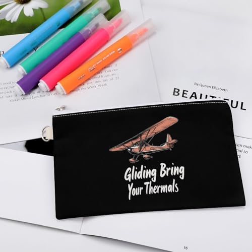 Gliding Bring Your Thermals Fashion Coin Purse Change Makeup Bag Canvas Pencil Pouch Travel4