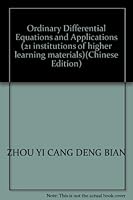 Ordinary Differential Equations and Applications 7030115449 Book Cover