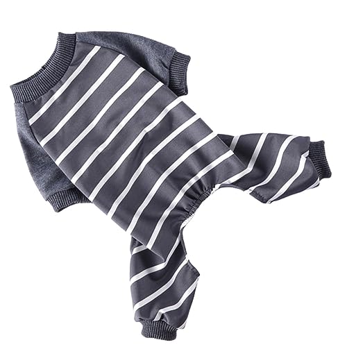 ペットパジャマ パーカー ダックスフンド わんわん おもちゃ 大型犬用の犬の衣装 家庭犬パジャマ 快適な犬のパジャマ 子犬のアクセサリー 装飾犬パジャマ ポリエステル Grey Milisten