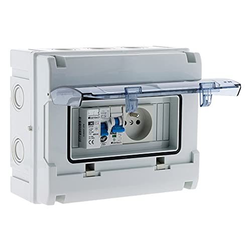 Coffret électrique étanche contre humidité Zenitech boîtier IP65 8 modules - 8
