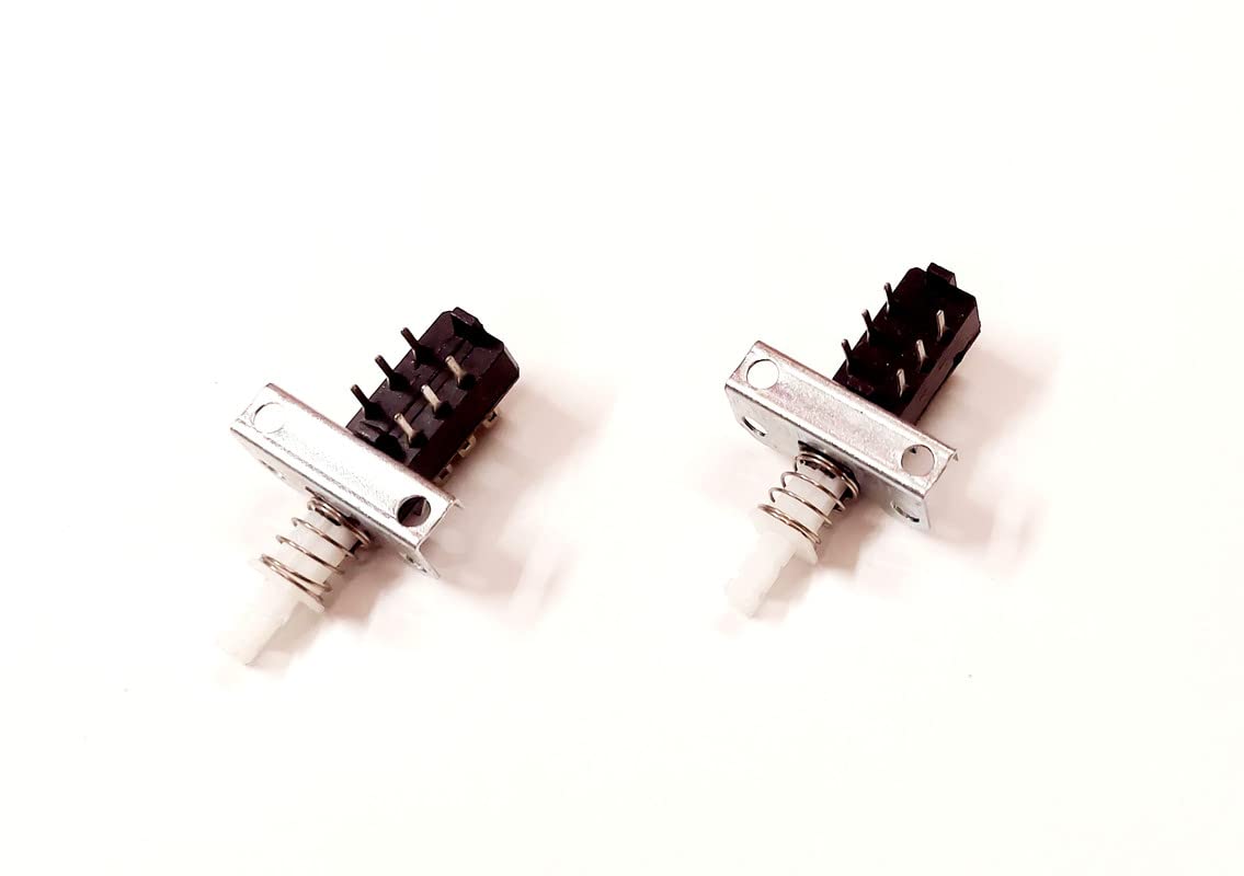 ERH India (Pack of 5) Push ON Off Switch for Amplifiers, Home Theater, DJ etc with Knob 6 Pin Push Switch for Amplifiers - Image 5 thumbnail