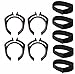 Alesis 1.5 inch Rack Cable Clips 4 Pack and Silverline Audio 5 Pack Drum Cable Wrap Bundle