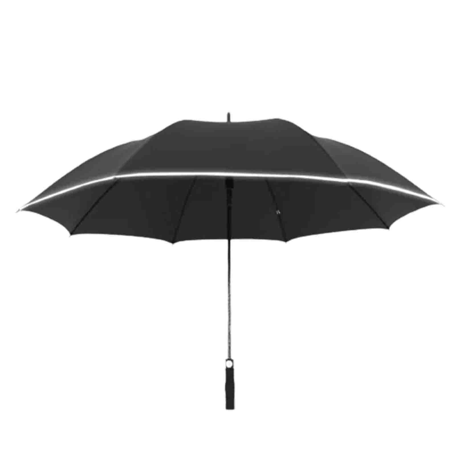 59-calowy parasol golfowy z długim uchwytem automatyczny ponadgabarytowy pogrubiony wzmocniony wiatroodporny dwuwarstwowy parasol golfowy (Black)