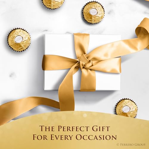 Ferrero Rocher Chocolate Candy, Hazelnut Milk Chocolates, 42 Ct, 18.5 oz | Individually wrapped hazelnut chocolate, gourmet chocolate candy for gifting a sweet treat or snacking - image 4