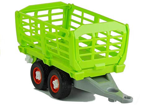 Trattore con rimorchio, 43 cm, set di attrezzi da agricoltura, giocattolo