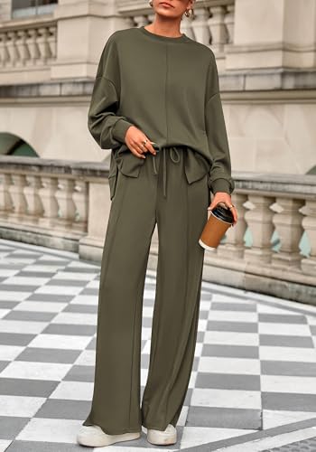 BTFBM Women Fall Fashion 2025 2 Piece Outfits Sweatsuit Set Jogger Sweatpants Matching Lounge Sets Airport Tracksuit