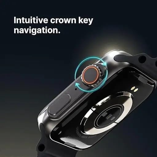 Image of VITALWEAR T800 Ultra Series 1.9-Inch Display Smartwatch with Bluetooth Calling, Voice Assistant & 123 Sports Modes(Black)