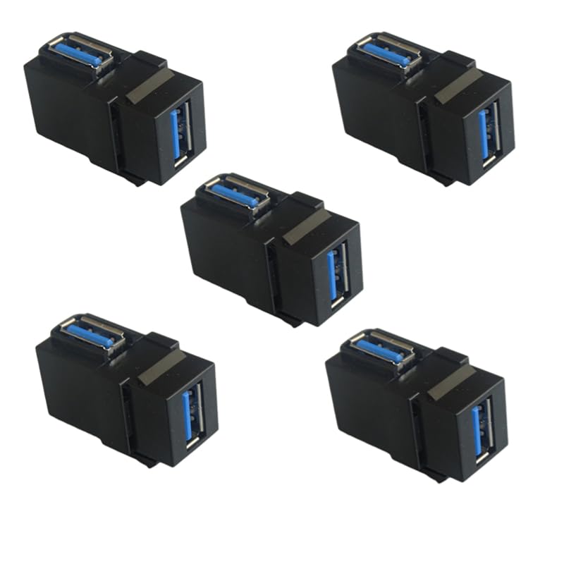Connecteur USB 3.0 coude 90 degres trapézoidal femelle femelle pour optimiser l'espace