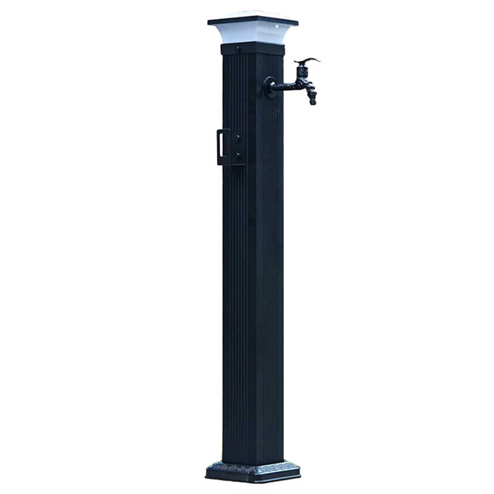 WOTZOV Freestanding Antifreeze Aluminum Alloy Garden Faucet Column With Hose Hanger, 31In Spigot Post For Outdoor Watering, And Weather-Resistant，104cm/41in