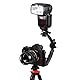 Kamera L Halterung, Blitzschuh Halterung L Einfassung Video Grip L Halterung 1/4 Zoll Stativschraube für Taschenlampe DV Camcorder 120/135 Filmkamera
