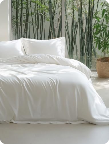 Bedsure PureWoven Cooling Duvet Cover Ideal for Hot Sleepers Queen Size