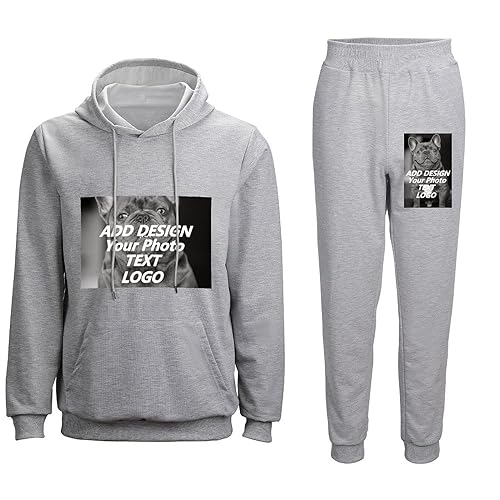 Custom Hooded Sweatshirts Sweeatpants Personalized Hoodies Customized Sweater Sweatpants Two Piece Suit4