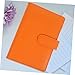 Angoily Accounting Notebook Notebooks Scrapbook Cover Document Folder Scrapbook Album Cover Diary Binder Cover Notepad Cover Diary Cover Decorative Notepad Shell Binder Shell Orange Pu