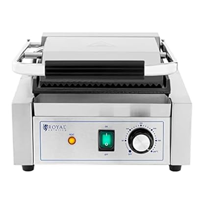 Royal Catering RCPKG-1800-M Kontaktgrill geriffelt + glatt 1.800 W Elektrogrill Elektrogriller Grill elektro – Bild 5