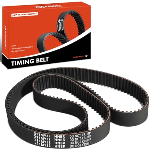 A-Premium Engine Timing Belt Compatible with Toyota & Lexus Cars - Camry 1994-2006, Highlander 2001-2010, Sienna 1998-2006, Avalon 1995-2004, Solara, RX300, RX330, RX400h, ES300, ES330-3.0L 3.3L